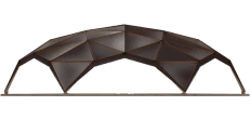 wooden tent structure